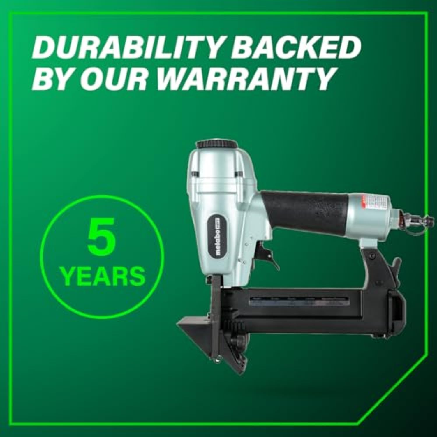 Metabo HPT Flooring Stapler, Pro-preferred Pneumatic Power Nailers, Power Stapler for Hardwood Flooring, 18 Gauge, 1/4' Staples, Length 1/2' to 1-9/16', N4004AB