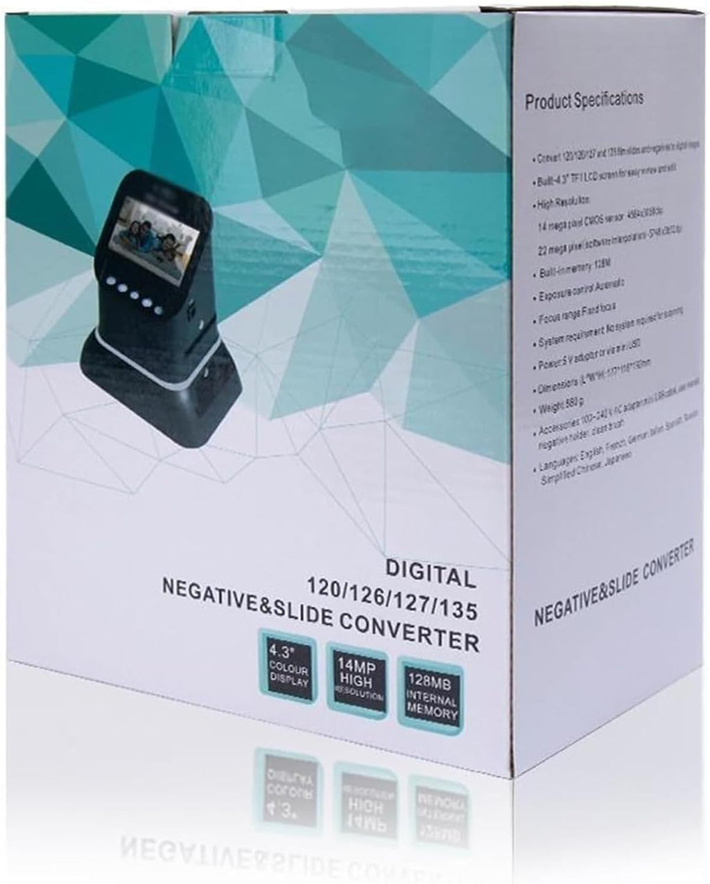 Professional 22MP Film Scanner,Film Scanner,120 126 127 135 Film Negative Scanner for 35mm & Medium Format 120 Film - with Large 4.3' LCD to Scan Negatives & Slides in High Resolution
