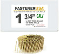 1 3/4' x .090 Ring GALV Coil Nails 15-DEG Wire 9,000ct