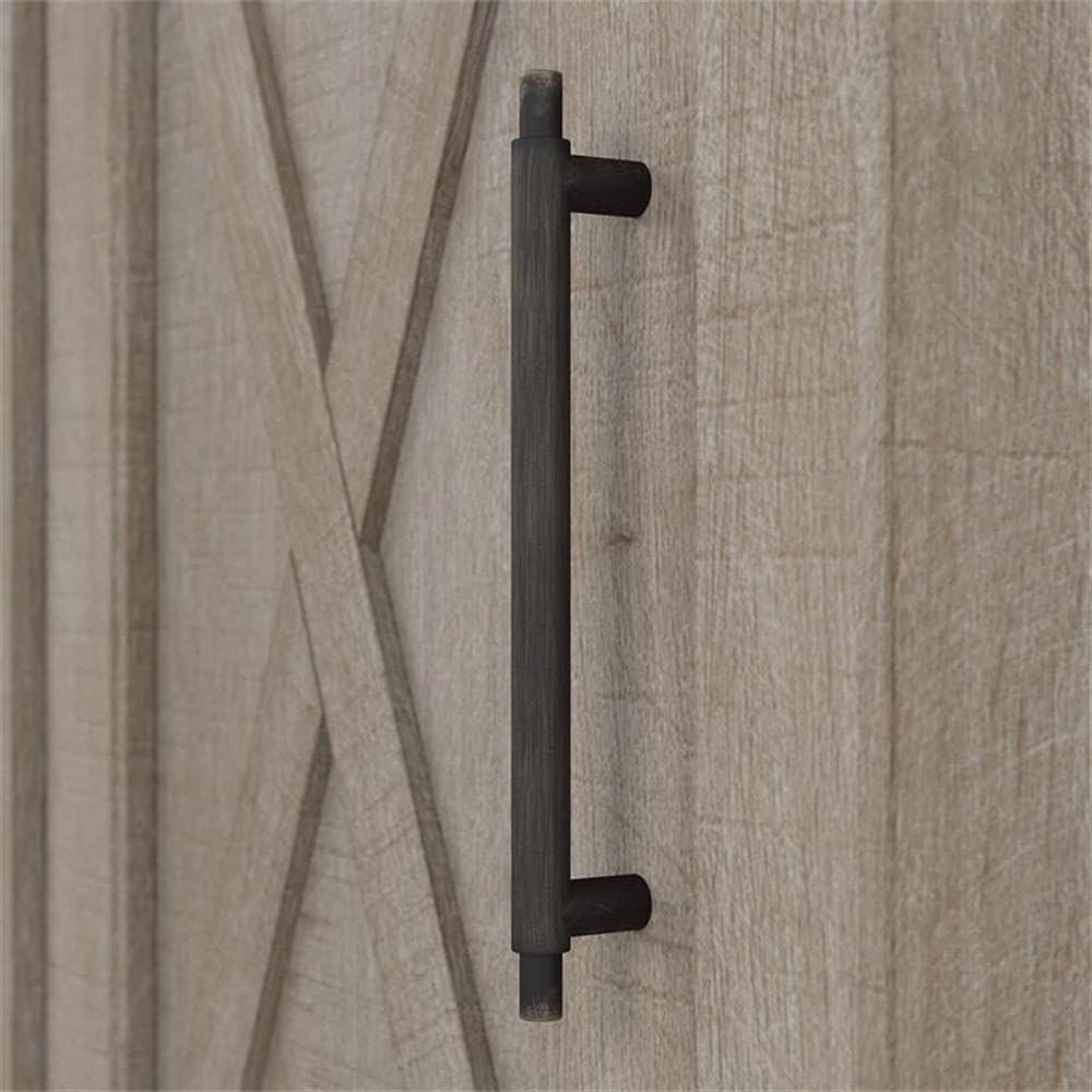 Bush Home Key West Small Storage Cabinet with Door in Washed Gray