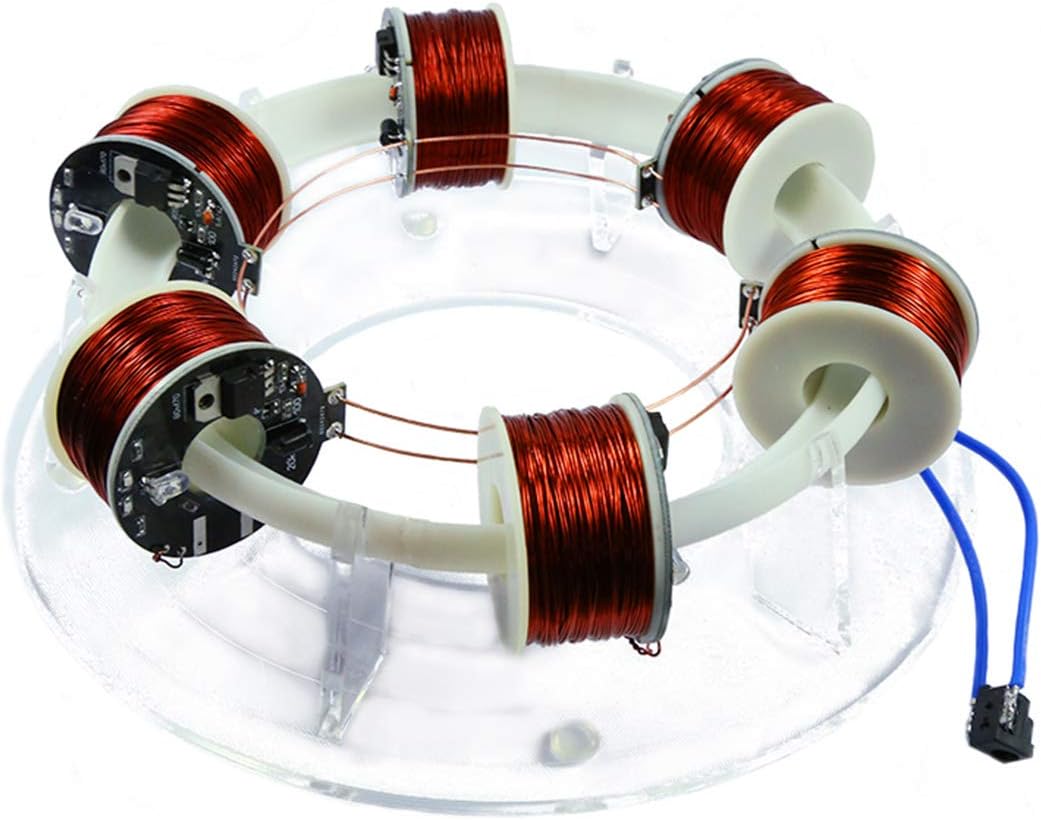 6 Coils Ring Accelerator Cyclotron High-tech Physics Model for Teaching, Desk Toy