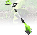 LXXW Electric Tiller Electric Hand Cordless Rotavator, 97-127Cm Adjustable Handle, with 4000Mah Lithium Battery and Charger Electric Cultivator