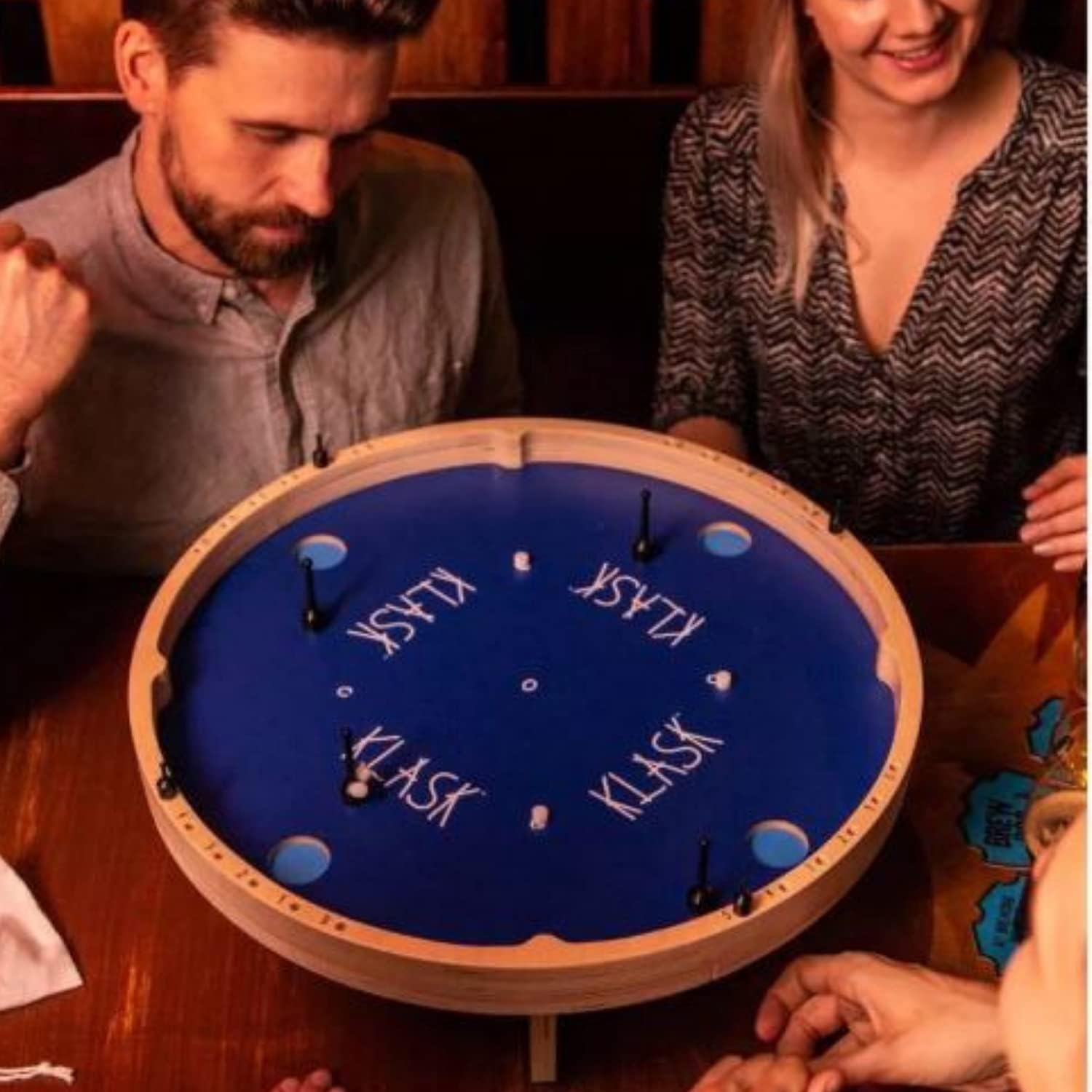 KLASK: The Magnetic Award-Winning Party Game of Skill - for Kids and Adults of All Ages That's Half Foosball, Half Air Hockey