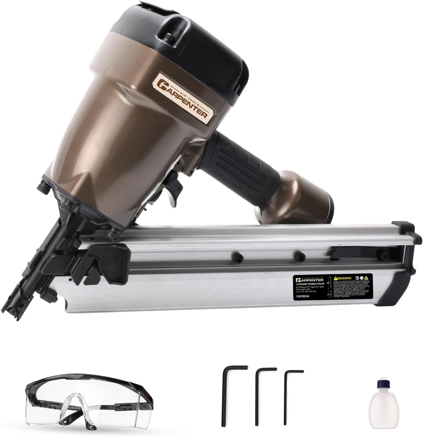 CHF9034 30-34 Degree Paper Collated Framing Nailer with 7 Year Warranty