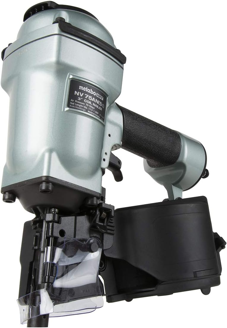 Metabo HPT Coil Pallet Nailer | High Capacity Side Load Magazine | 3-Inch x .131' Wire or Plastic Nails | NV75AN(S1)