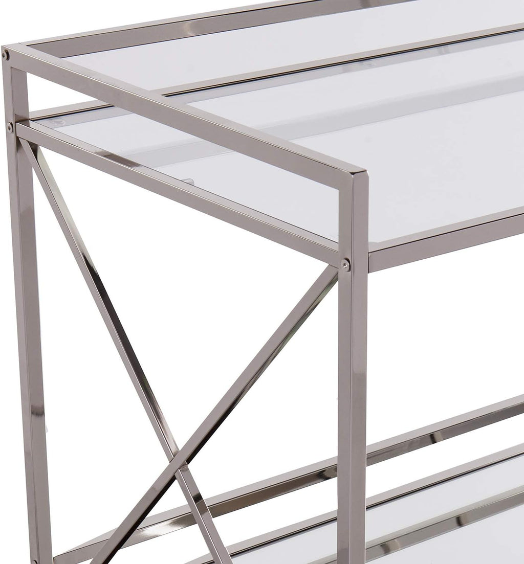 SEI FURNITURE Southern Enterprises Maxton Bar cart, Polished Silver