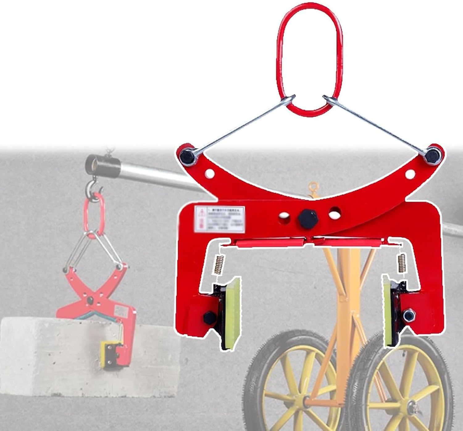SHYP Scissor Lifting Clamp, Granite Slab Lifting Clamp, Vertical Stone Lifting Clamps, for Lifting Handling Transporting, Opening Size 2.3-11.8in(Opening Size 3.9-11.8in)