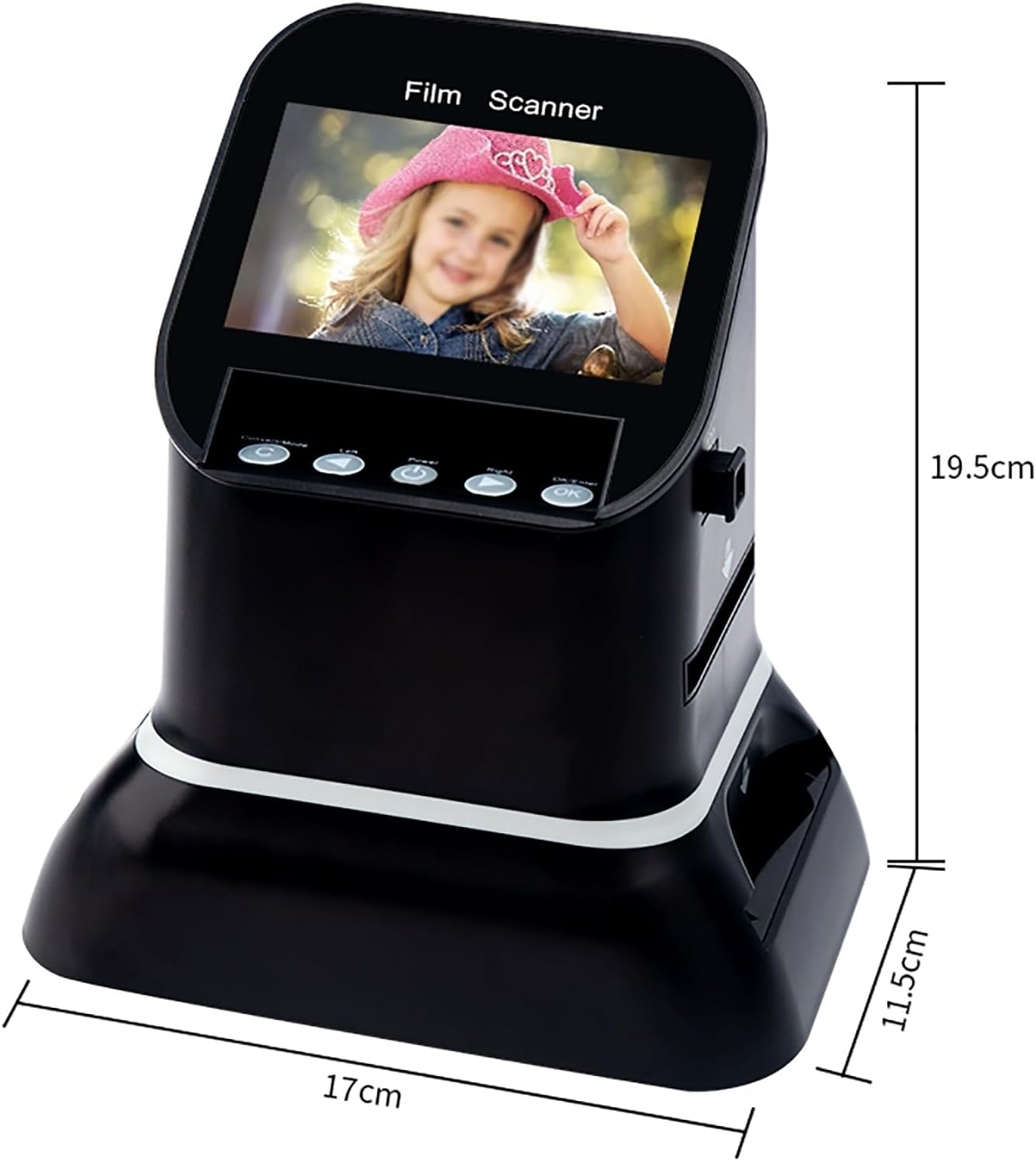 Digital Film Scanner, 4.3' Color Screen Digital Film, Support USB/HDMI Outpu, Convert 5 Specifications of 120 Negatives (60x90, 60x80, 60x70, 60x60, 60x45), 35mm, 135 Negatives (36x24), 127
