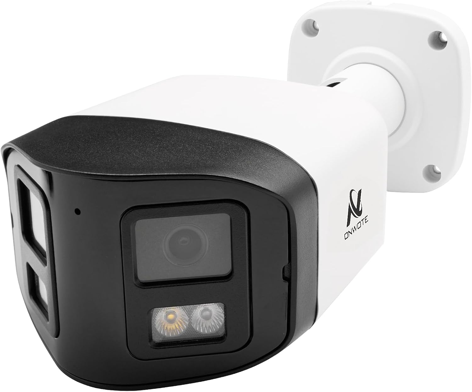ONWOTE 180° Dual-Lens 4K 8MP PoE IP Security Camera, 2 Way Audio, AI Human Vehicle Detection Trigger Color Night Vision, Indoor/Outdoor, Commercial Wired Camera for Business, Add-on to PoE NVR System