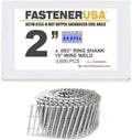 2' x .093 Ring A153-D HDG Coil Nails 15-DEG Wire 3,600ct