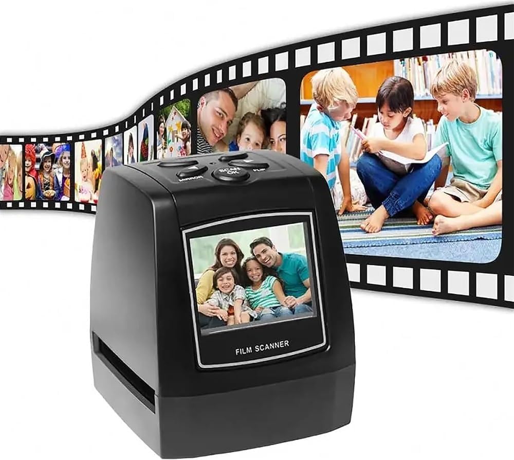 Slide Scanner,Negatives Film Digitizer,2.36inch LCD Color Screen,Converts 35mm,135mm Films Negatives and Slides to JPEG Images
