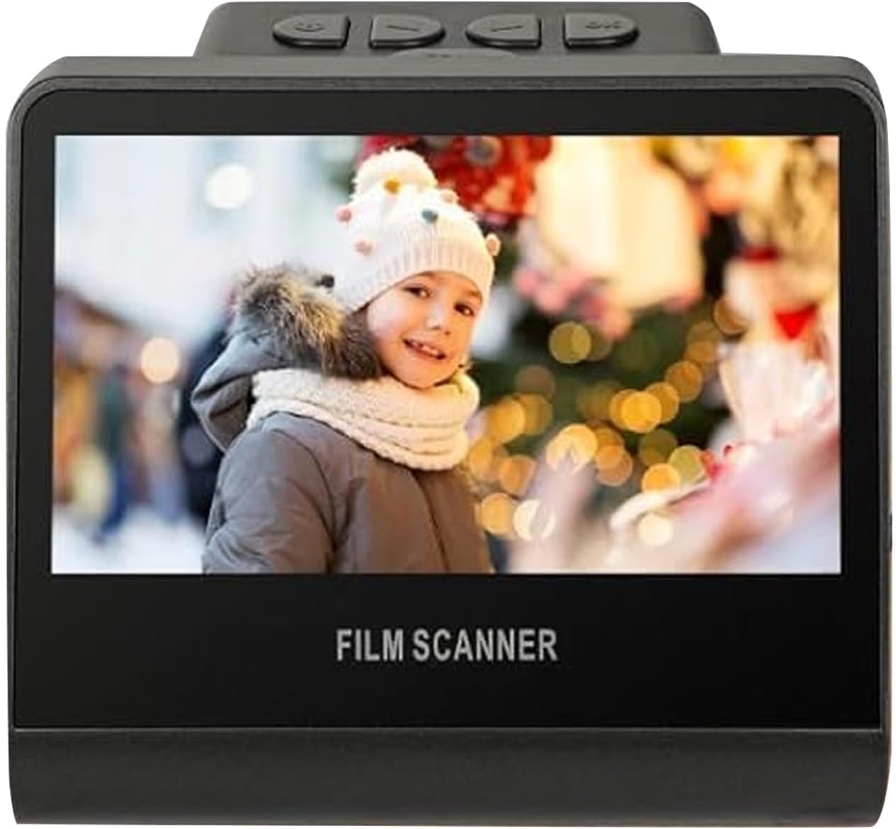 Digital Film Scanner, 14 to 22MP Film Scanner with 5in LCD Screen, Converts 35 mm, 126, 110 or 135, 126, 110, 50, Super 8, 178° Viewing Angle, 16GB Memory, Gallery Mode