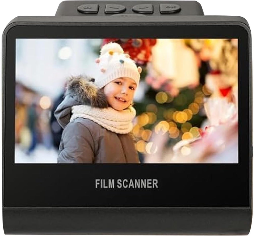 22MP Film and Slide Scanne, Digital Film Scanner, with 5 Inch LCD Screen, Built in 16GB Memory, Converts 135 110 126 KPK Negative Super 8 Monochrome Slides into JPEG Photos