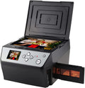 Digital Film & Slide Scanner, All-in-One 22MP Film Scanner, Convert Color & B &W 35mm, 110Film Negatives Slides/Photo/Document/Business Card to JPEG Digital Photos,Black