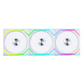 Lian Li UNI Fan SL Wireless (Reverse Blade) 120mm ARGB Fan - Triple Pack - 2.4 GHz Wireless Signal for RGB & Fans Control - Daisy-Chain Design - Controller Included and Required - White (12RSL1W3W)