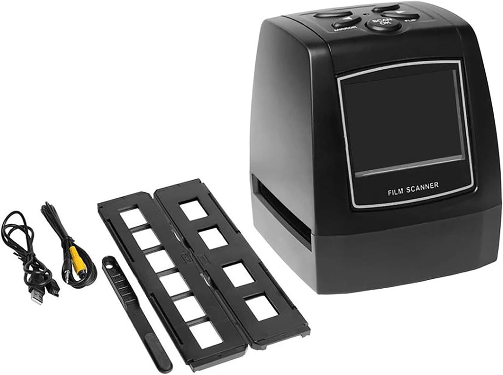 Film and Slide Scanner, Films Digitizer Converter, with 2.36' LCD Screen, Supports USB Output, for Saving 35mm Film Negatives 135mm Slides and Photos Slides to Digital Files