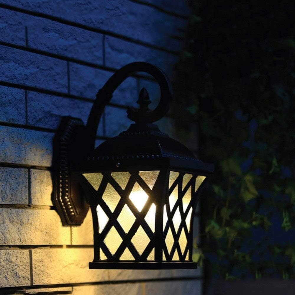 Wall Mounted Light Creative Mesh Waterproof Wall Lantern European Outdoor Wall Lamp Personality Balcony Bracket Light Landscape Luxury Open-air Anti-rust Wall Spotlights Glass Decorative Wall Sc