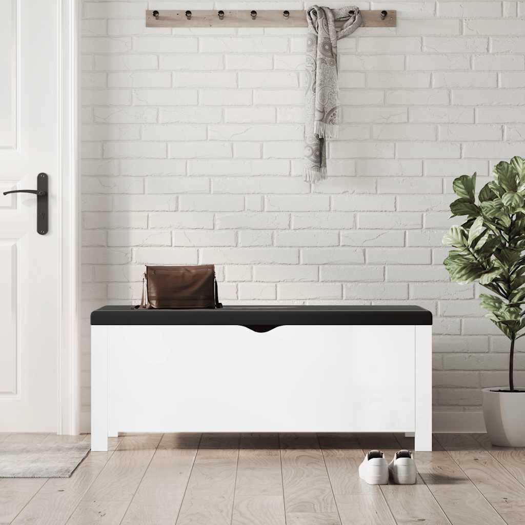 Modern Design Storage Box with a Cushion Bench, Entryway Bench with Cushioned Seat for Living Room, Home, Office, 41.3'x15.7'x17.7',-376
