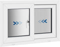 NOOTA EasyWing Basement Window 32' x 20' Double Tempered Glass, Removable Flange, Vinyl Basement Replacement Window