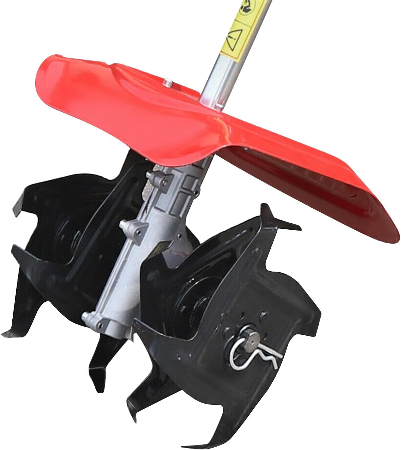 Cordless Mini Tiller Cultivator, 42.7CC 2-Stroke Handheld Tiller Cultivator, Micro-Cultivator Mower Gas Powered Garden Rototiller Machine for Scarifying Soil Removing or Weeds