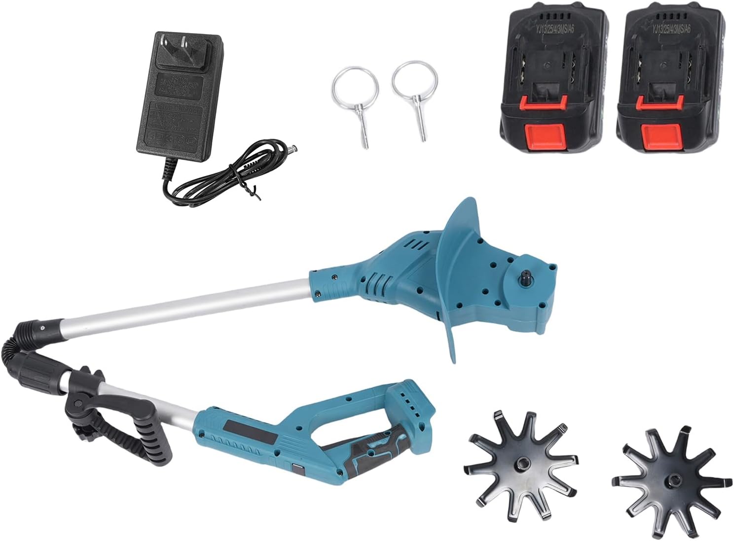 21V Electric Cultivator Cordless Tiller Powerful Efficient Portable Gardening
