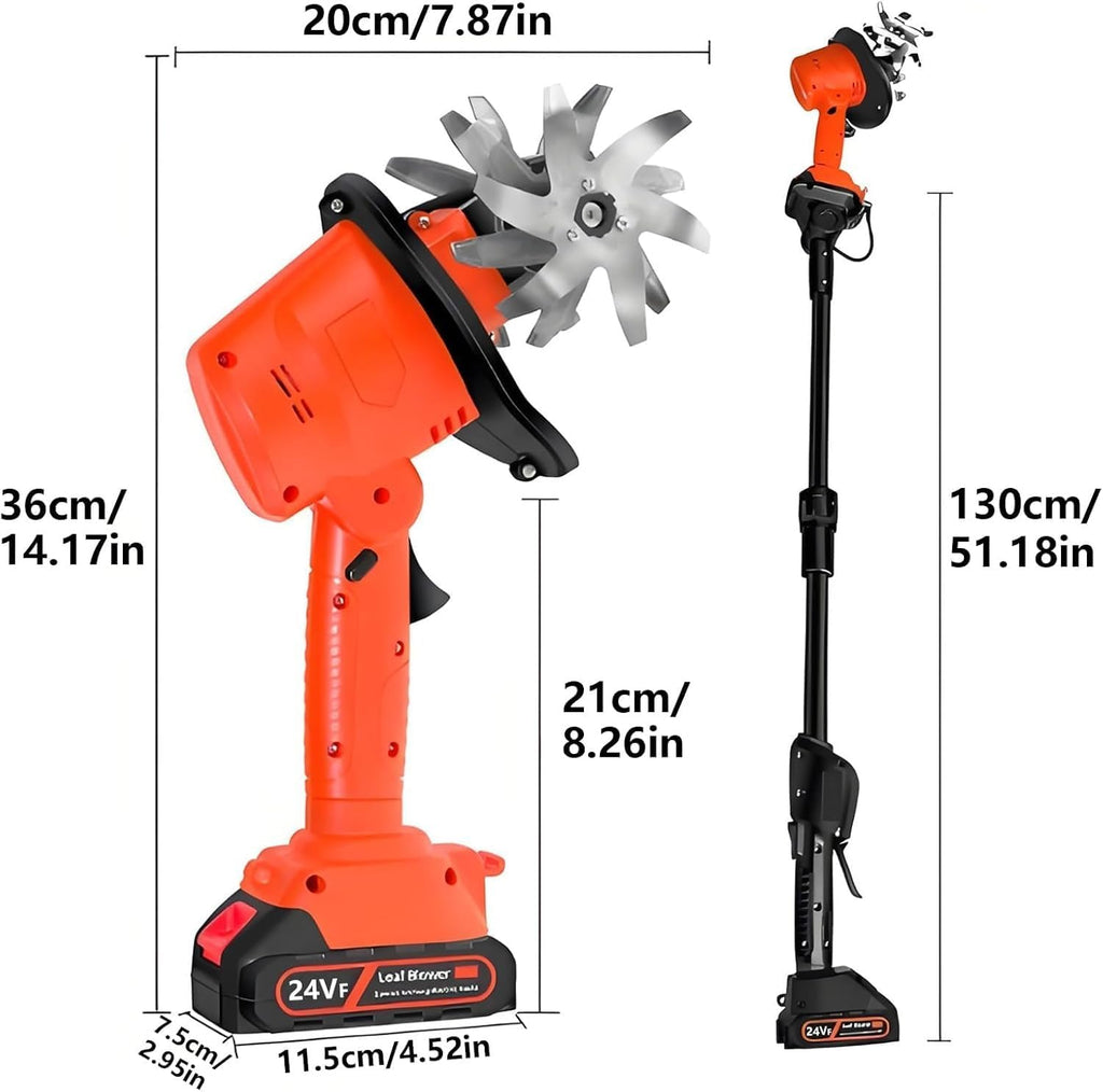 24V Cordless Small Tiller Cultivator,Mini Tiller for Gardening Electric Garden Tiller,235 RPM,4Inch Tilling Depth,with 2 * 1.5Ah Batteries & Charger,Portable Garden Rototiller