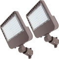 2PACK 200W LED Parking Lot Light with Dusk to Dawn Photocell, Slipfitter Mount and Wall Mount Commercial Outdoor Lighting, 100-277V 28000LM 5000K, ETL Commercial LED Security Flood Lights