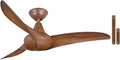 MINKA-AIRE F854-DK Wave 44' Ceiling Fan in Distressed Koa Finish with Remote and Additional 3.5' Downrod