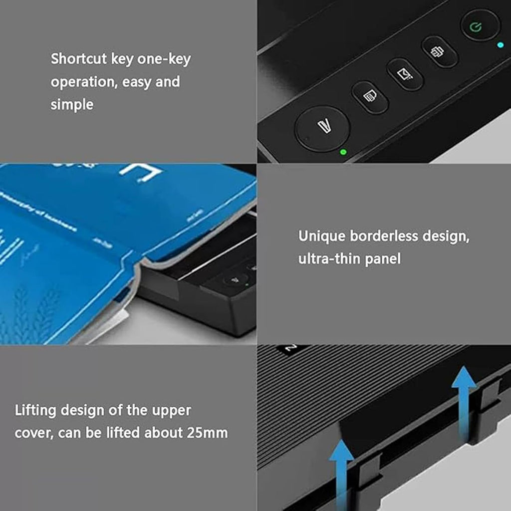 A3 Large Format Flatbed Scanner, Document and Photo Book Scanner, Resolution Upto 2400 * 2400 Dpi, Led Light Source, Scan/Pdf/Email/Print, 4 Seconds/Page