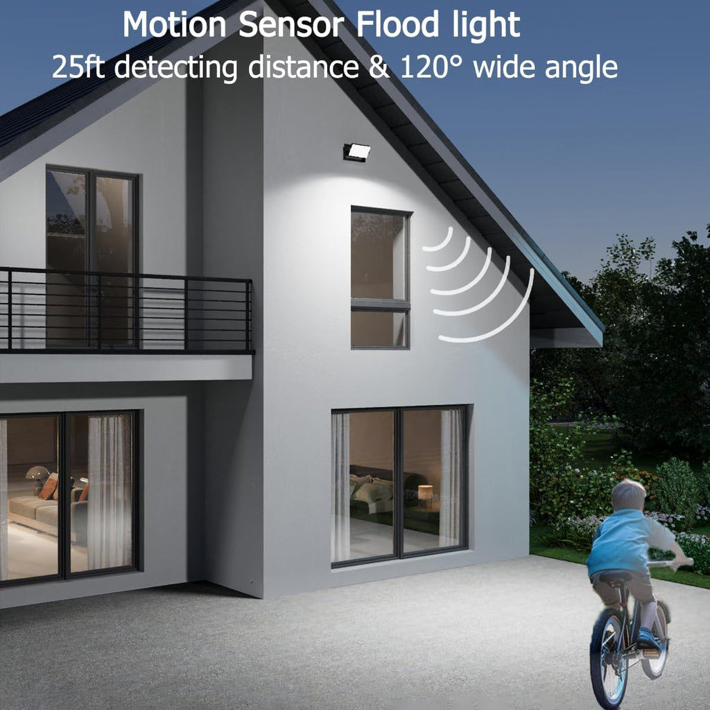 rosykite 40W LED Wall Pack Lights Outdoor Motion Sensor,360 °Rotation 5000K 6000K 4000K Selectable Exterior Flood Lighting Fixture Sconce for Porch Garage Patio