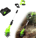 LXXW Electric Tiller Electric Hand Cordless Rotavator, Power Weeder/Cultivator,Working Depth 25cm, Garden Tiller Cultivator Electric Cultivator