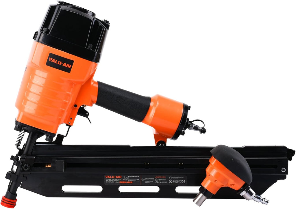 Valu-Air RHF9021C-PN 21 Degree Full Round Head Framing Nailer 3-1/2' with Palm Nailer