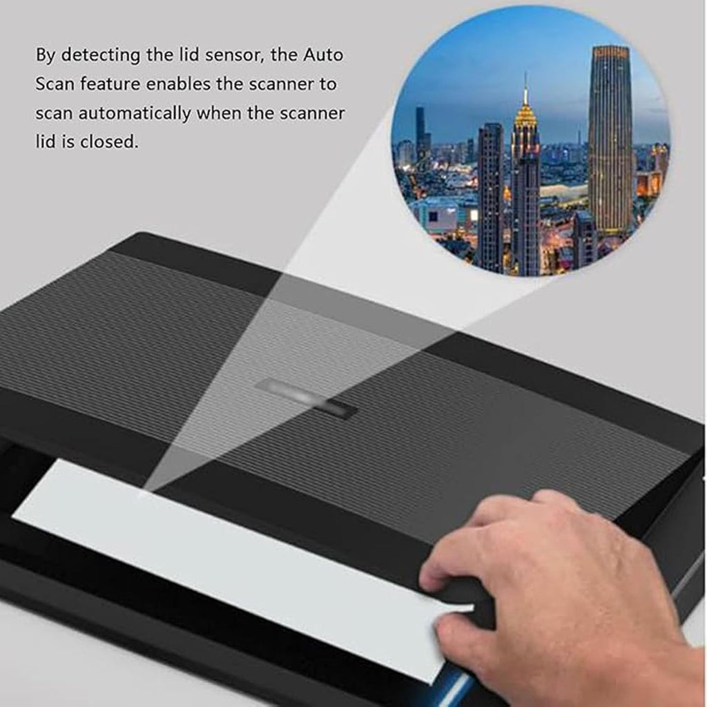 A3 Large Format Flatbed Scanner, Document and Photo Book Scanner, Resolution Upto 2400 * 2400 Dpi, Led Light Source, Scan/Pdf/Email/Print, 4 Seconds/Page
