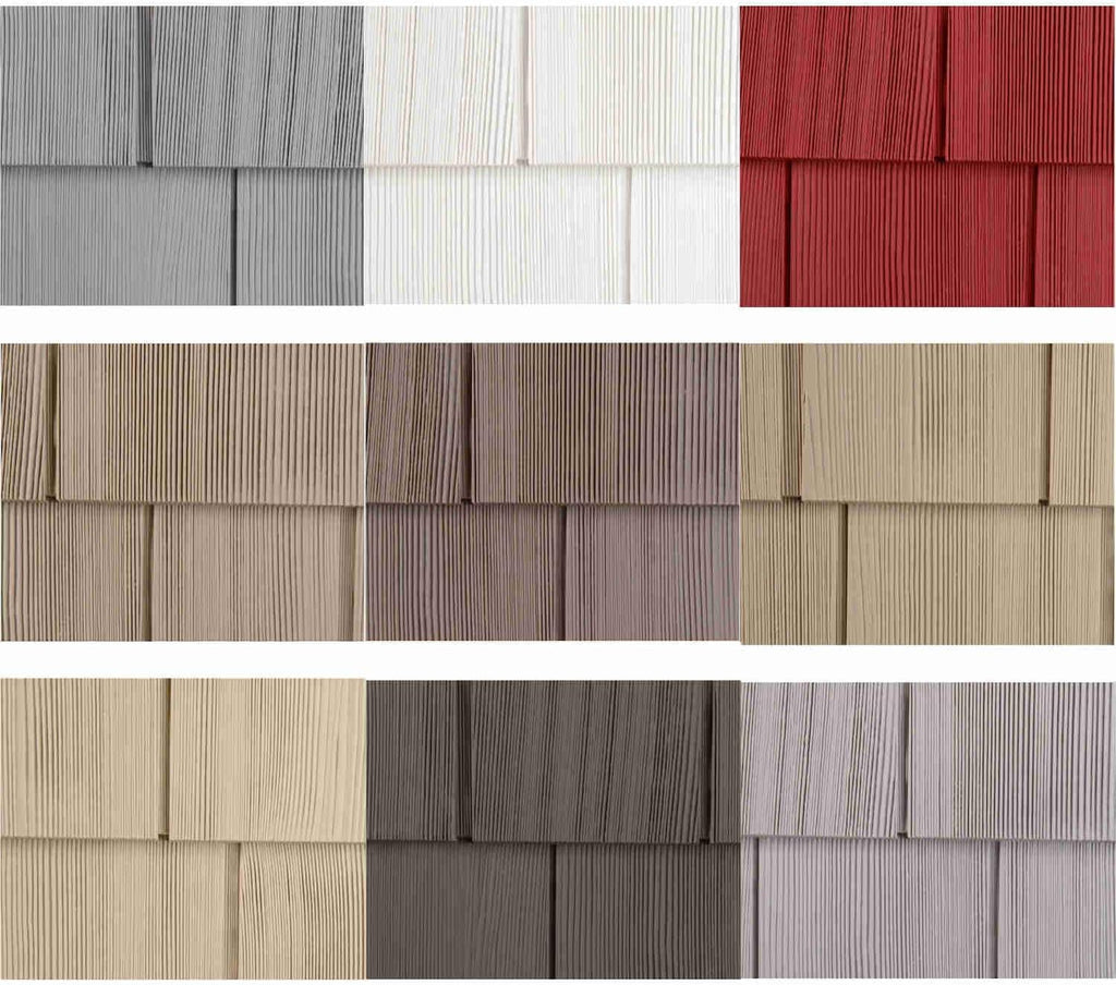 Polaris Homeside Select Double 7in. Cedar Shake Vinyl Siding (1/2 Square) Granite Gray