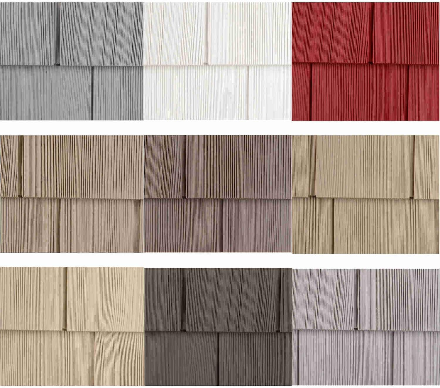 Polaris Homeside Select Double 7in. Cedar Shake Vinyl Siding (1/2 Square) Granite Gray