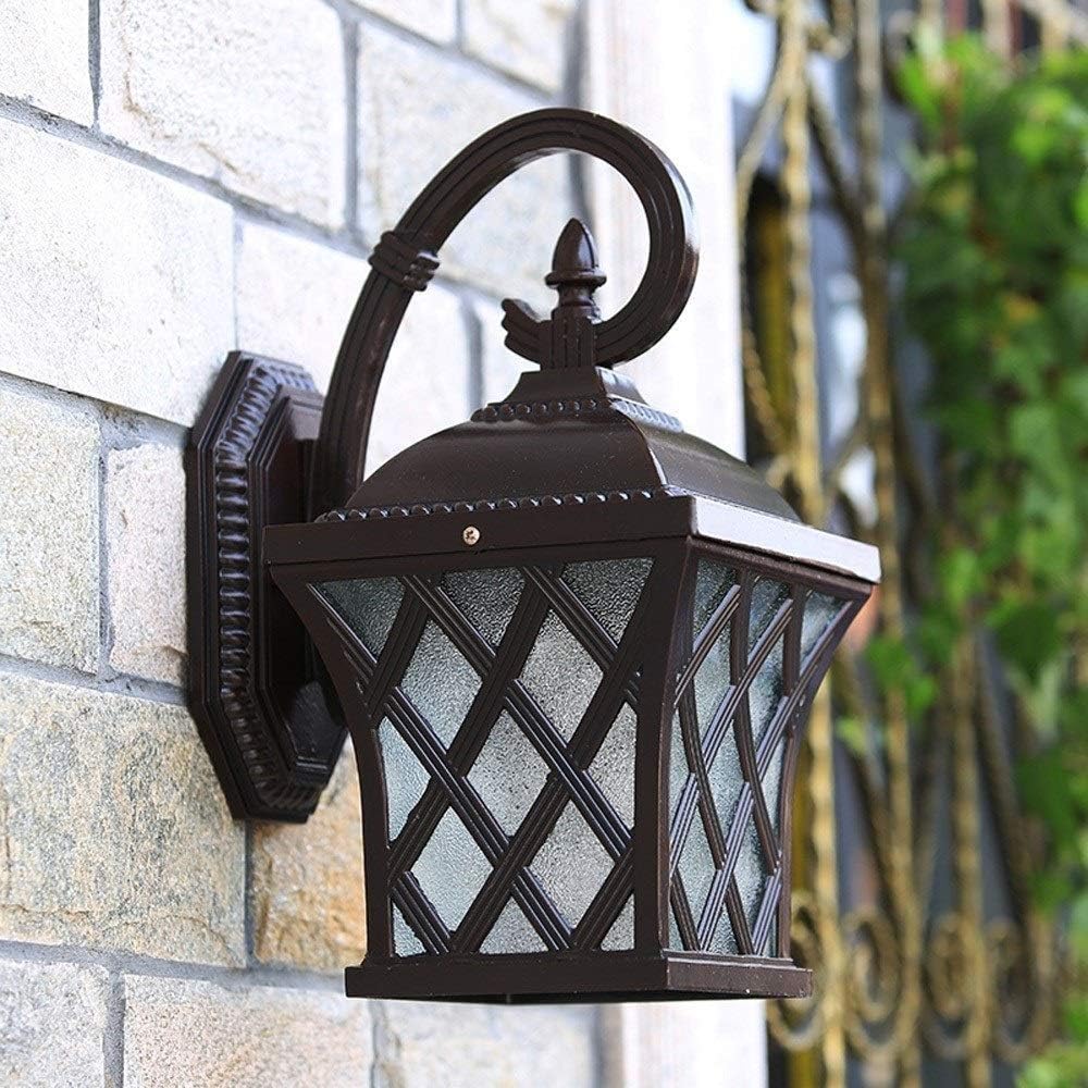 Wall Mounted Light Creative Mesh Waterproof Wall Lantern European Outdoor Wall Lamp Personality Balcony Bracket Light Landscape Luxury Open-air Anti-rust Wall Spotlights Glass Decorative Wall Sc