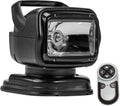 GO Light 7951GT Heavy-Duty Halogen Spotlight – Portable Mount, Wireless Handheld Remote, Black Housing | Ideal for Trucks, RVs & Marine Use