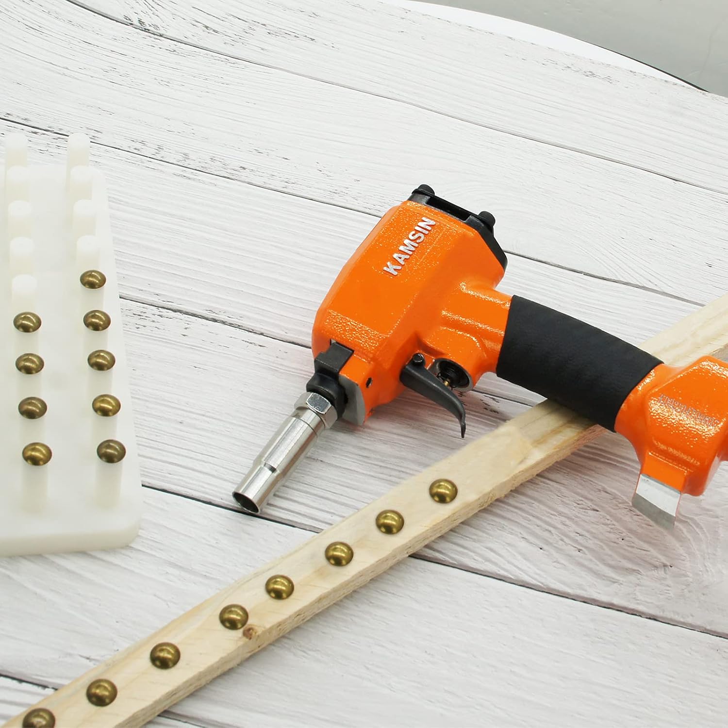 Muzzle Sleeves Fit Pneumatic Thumbtack Gun, 7 Barrel Sleeves for Different Tacks Head Diameter Used in Vintage and Antique Furniture, Decorating DIY Projects (7 Different Size of Sleeves)