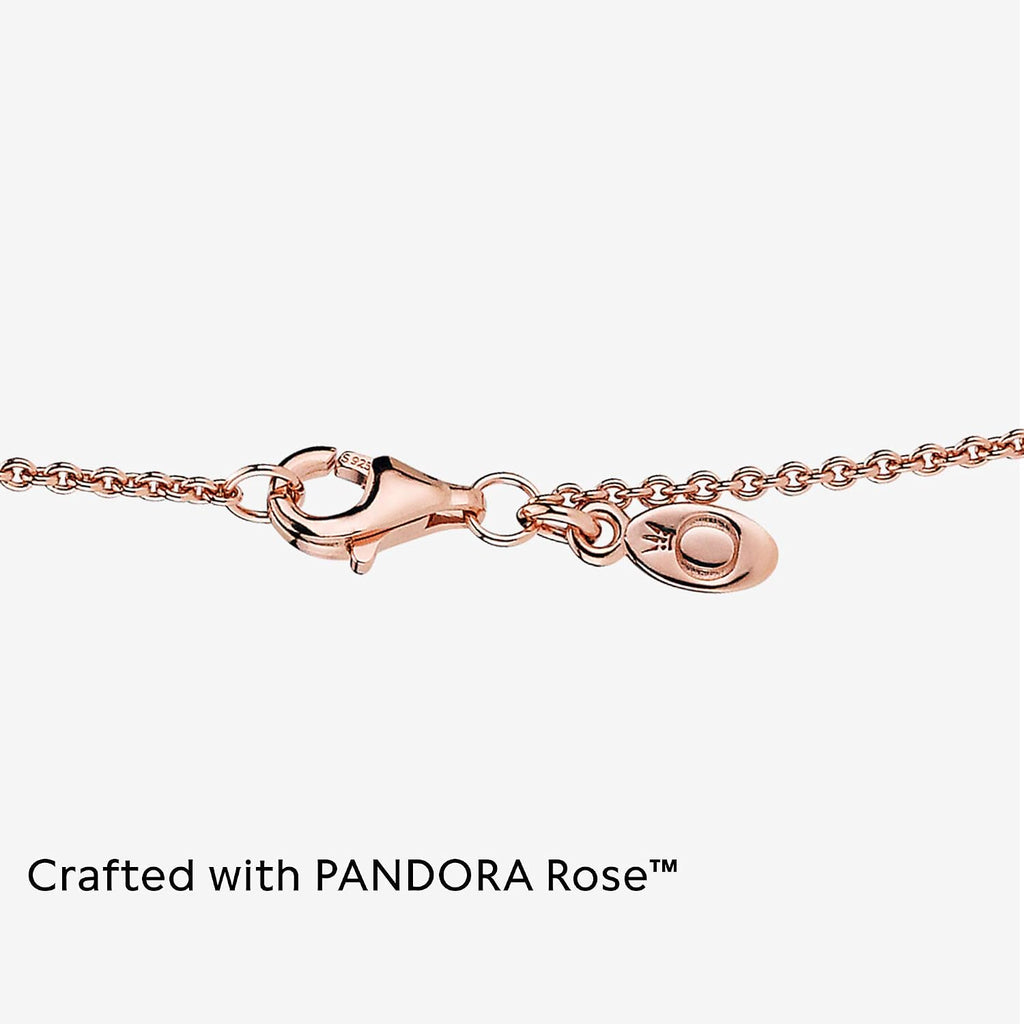 PANDORA Jewelry - Classic Cable Chain Necklace with Lobster Clasp - Great Gift for Women - Made Rose Gold, With Gift Box
