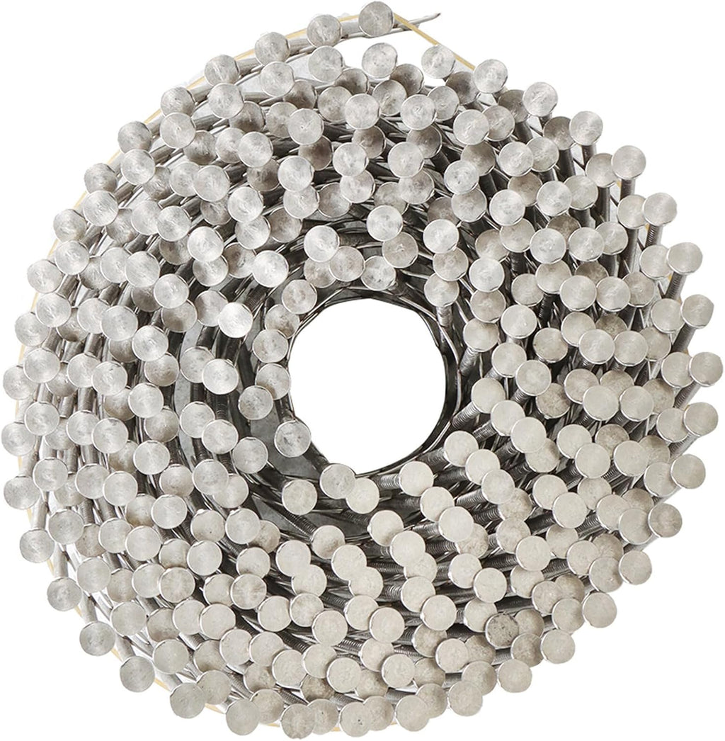 3600 2-1/2in 15 Degree Coil Siding Nails 0.09in Ring Shank for Cement Board Siding or Fencing Applications