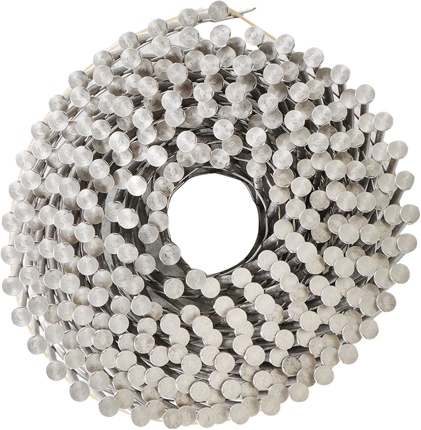 3600 2-1/2in 15 Degree Coil Siding Nails 0.09in Ring Shank for Cement Board Siding or Fencing Applications