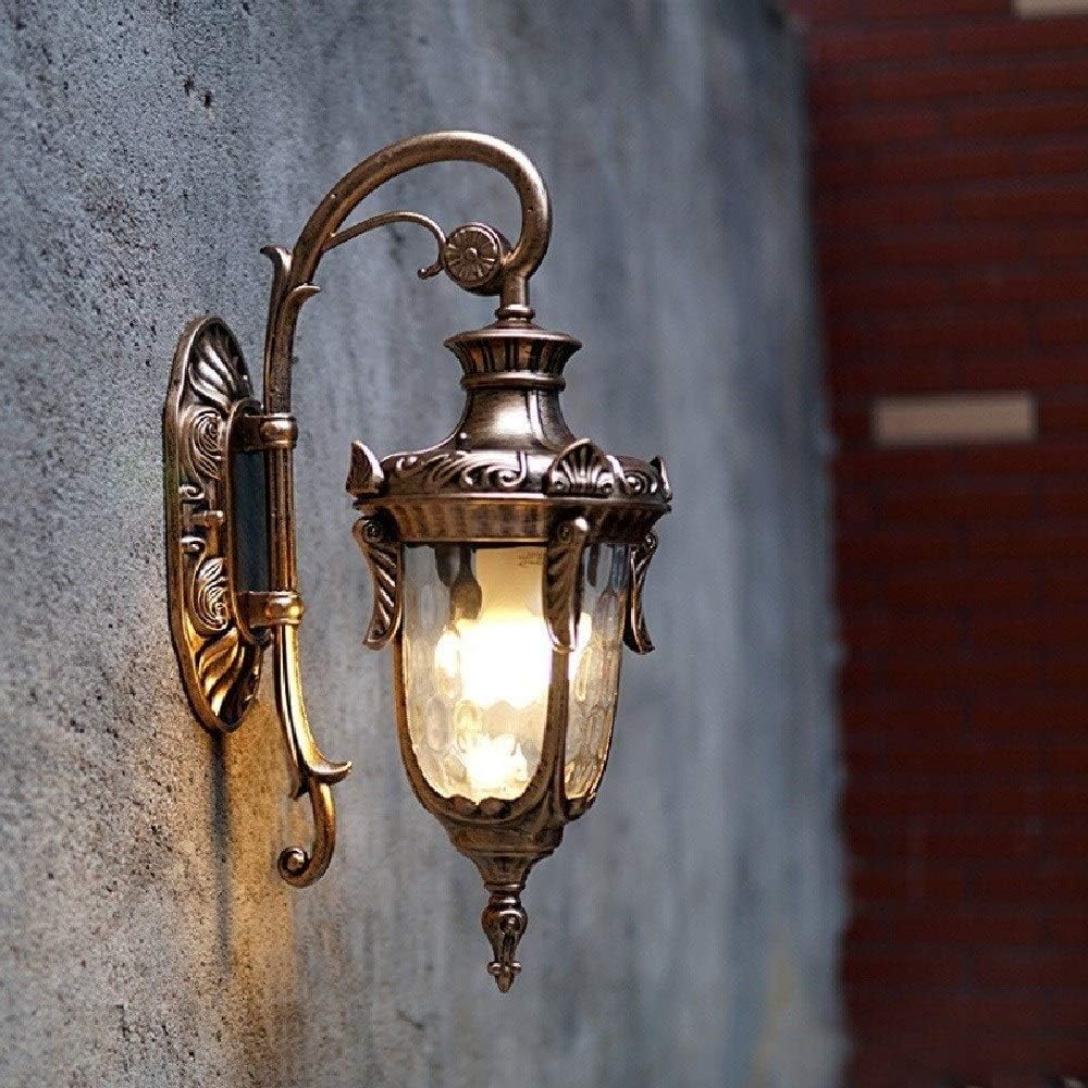Wall Mounted Light Creative Retro Wall Light Outdoor Die-cast Aluminum Wall Lamp Patio Door Balcony Doorway Villa Wall Sconce Lantern Trading E27 Edison Wall Spotlights Garden Landscape Lights I