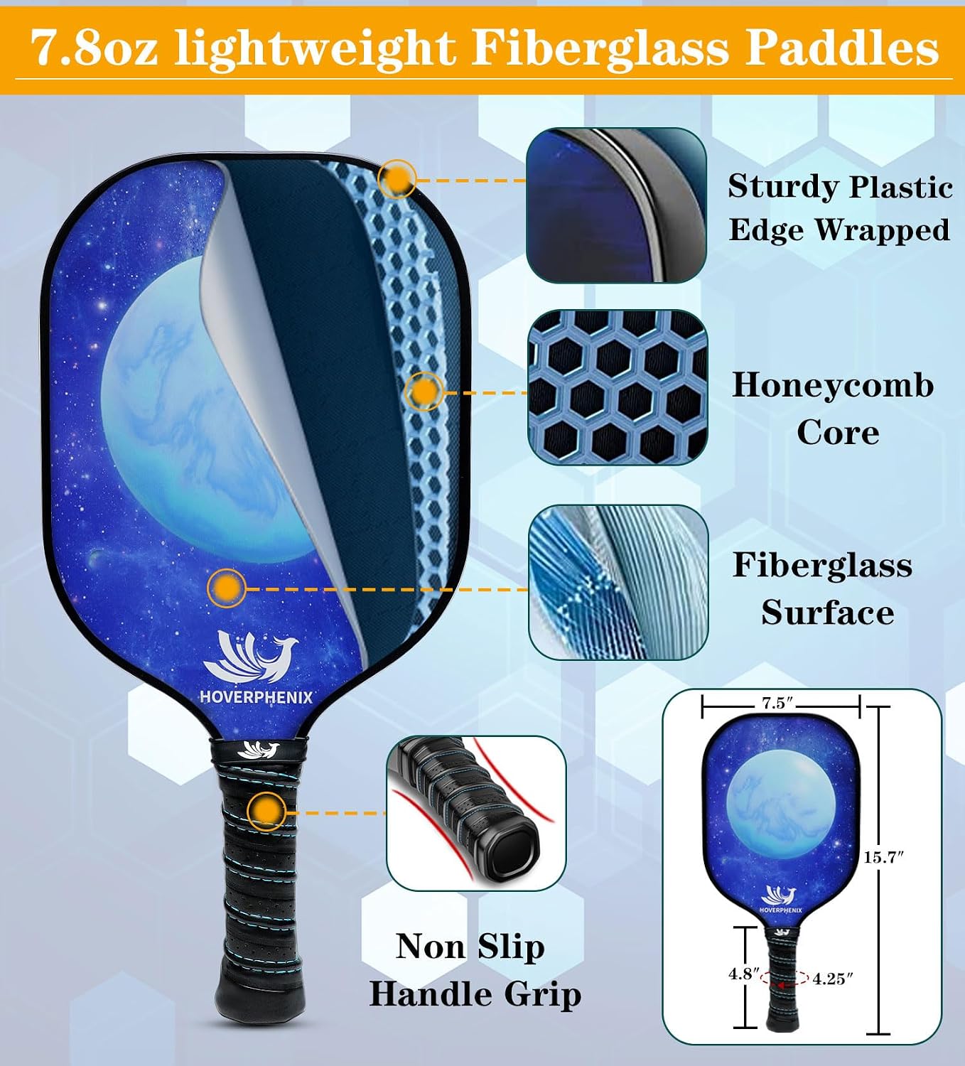Portable Pickleball Net Set, 22FT Pickle Ball Net with Paddle Set of 4 | Regulation Size Net, Weather Resistant Steel Frame, Outdoor Pickleballs and Carry Bag, Easy Setup for Driveway, Backyard