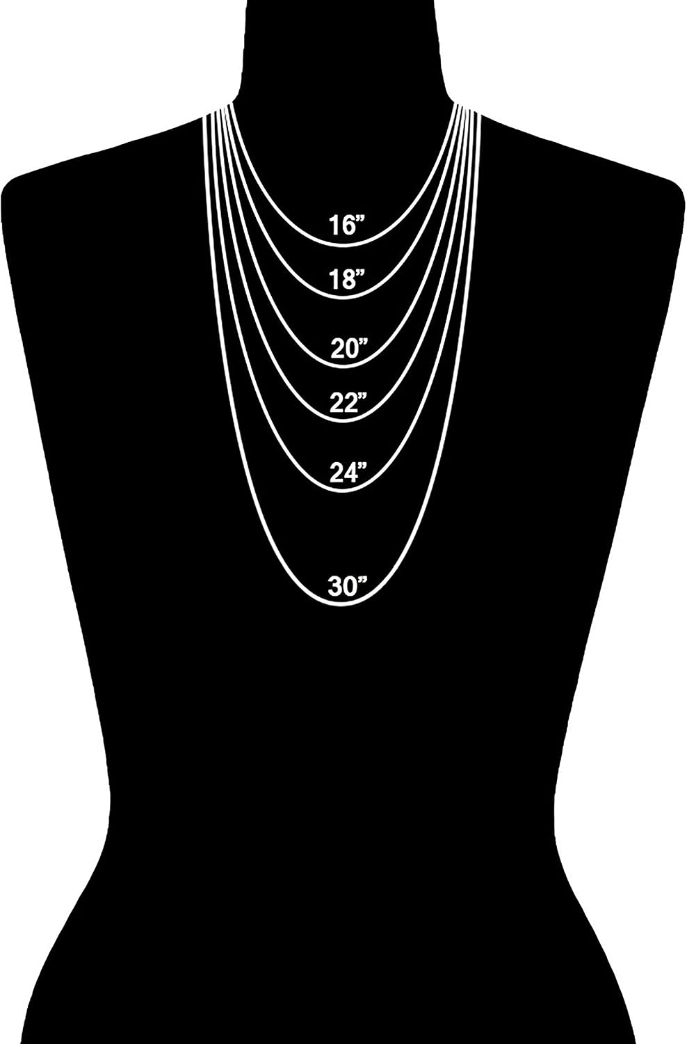 FashionJunkie4Life Extra Long Sterling Silver 2mm CURB Chain Link Necklace - 26', 28', 30', 32', 36', 38'