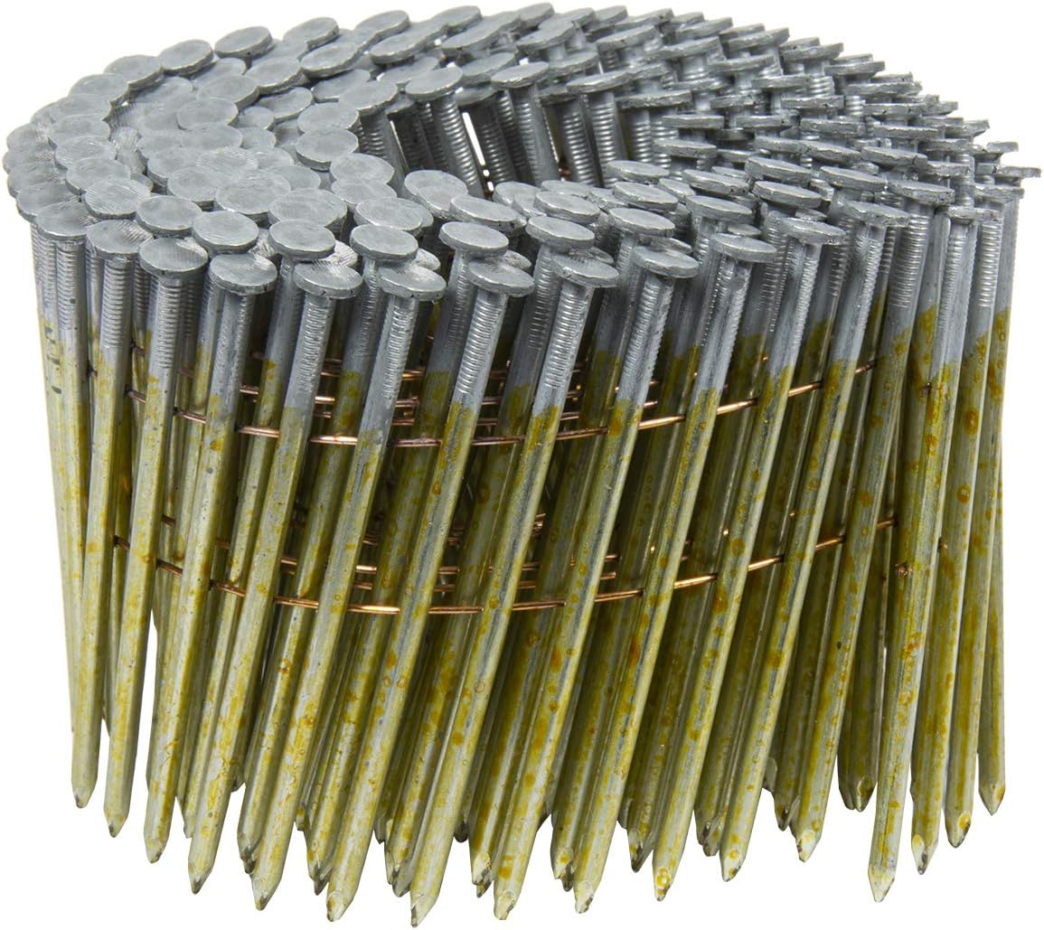 Metabo HPT 12706HPT Full Round Head Hot Dipped Galvanized Wire Coil Framing Nails 3' x.120 SM HDG FRH - 4M 4000 Count