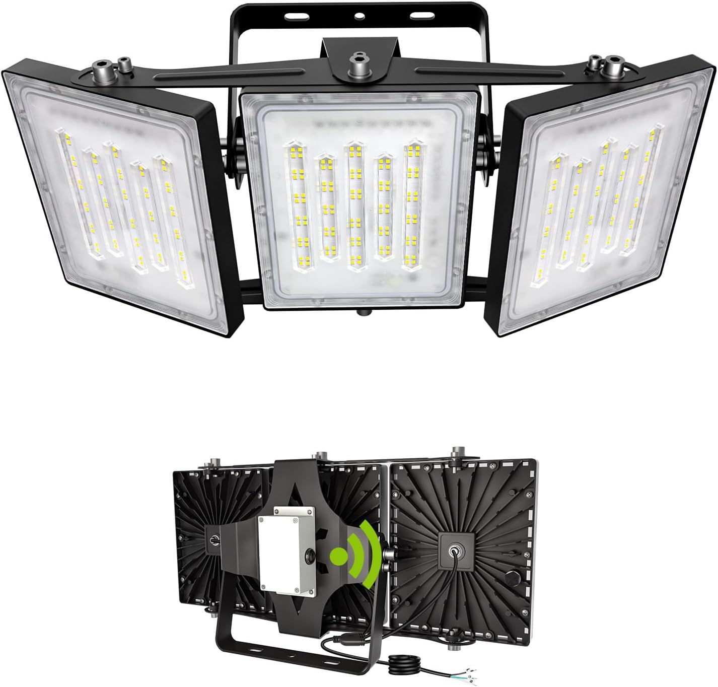 STASUN Flying Series Max - 300W 30,000LM Dusk to Dawn LED Flood Light with Photocell Sensor, 6000K Super Bright, IP66 Waterproof Floodlight for Backyard, Sport Courts, Stadium, Arena, Commercial