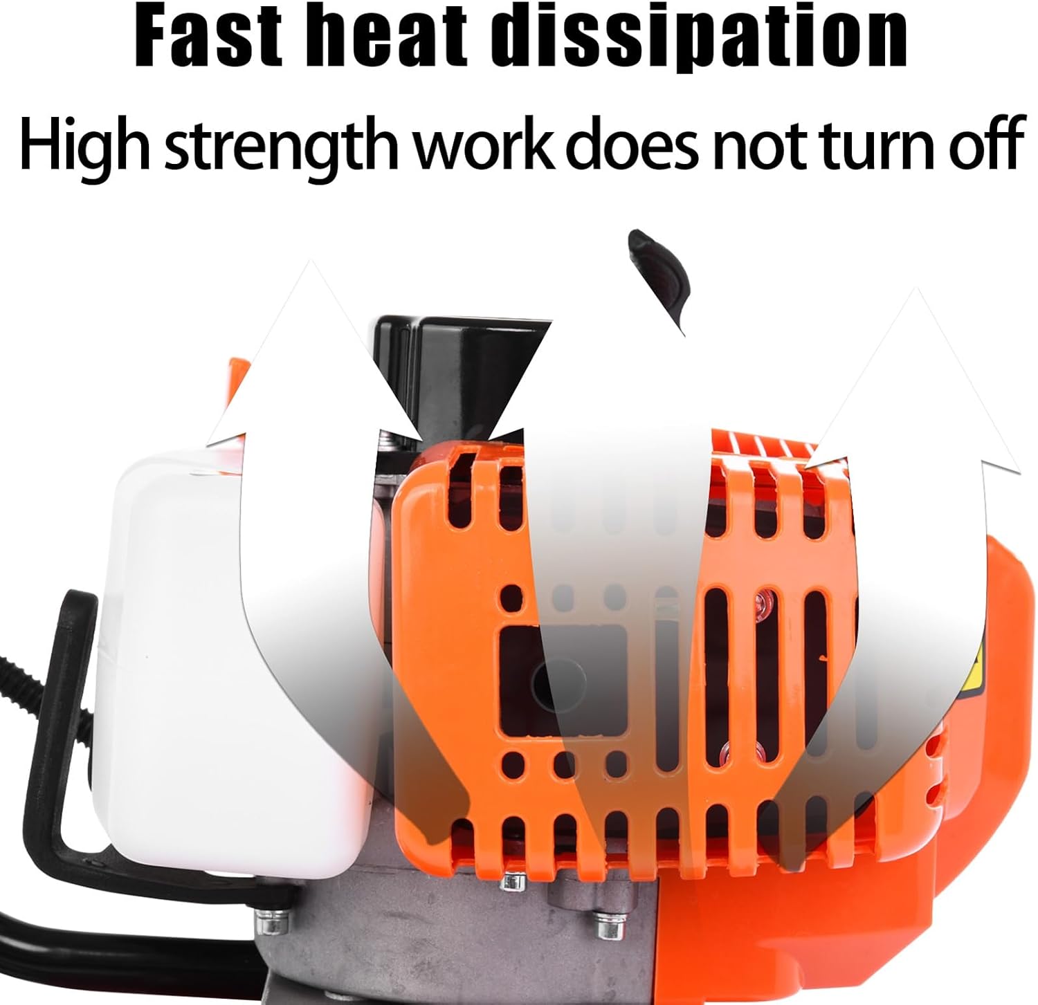 Upgrade Garden Tiller, 2 Stroke Gas Tiller, 9000RPM 1.2L Tiller for Gardening, 3HP/1.65kW Rototiller Gas Powered Garden Tiller,Tiller Cultivator for Farm Plant & Lawn Ploughing, Weeding Orange