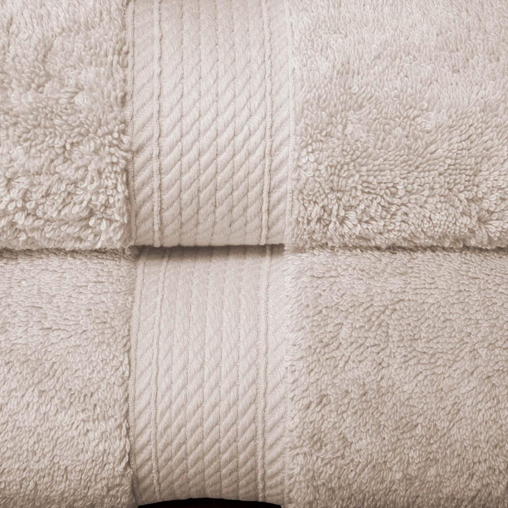 SUPERIOR Egyptian Cotton Ultra Plush & Absorbent, 10 Piece Set, Stone | Quick Dry, Soft Luxury Towel Set, Bath Essentials, Guest Bath, Spa, 2 Bath, 4 Hand, 4 Face Towels, Madeline Towels