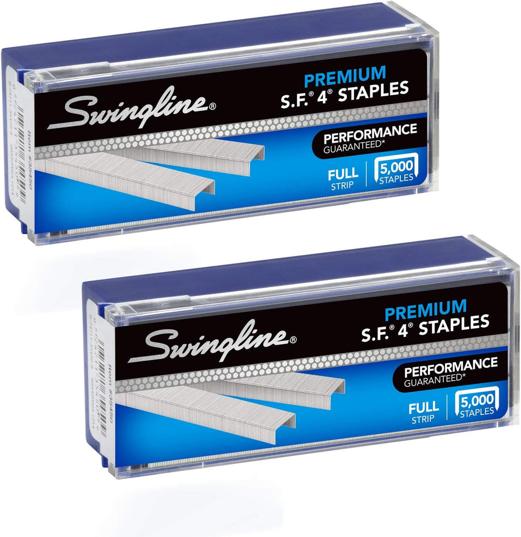 Swingline Staples,S.F. 4,Premium for Desktop Staplers,1/4' Length,210/Strip,5000/Box (35450),2 Count (Pack of 10)