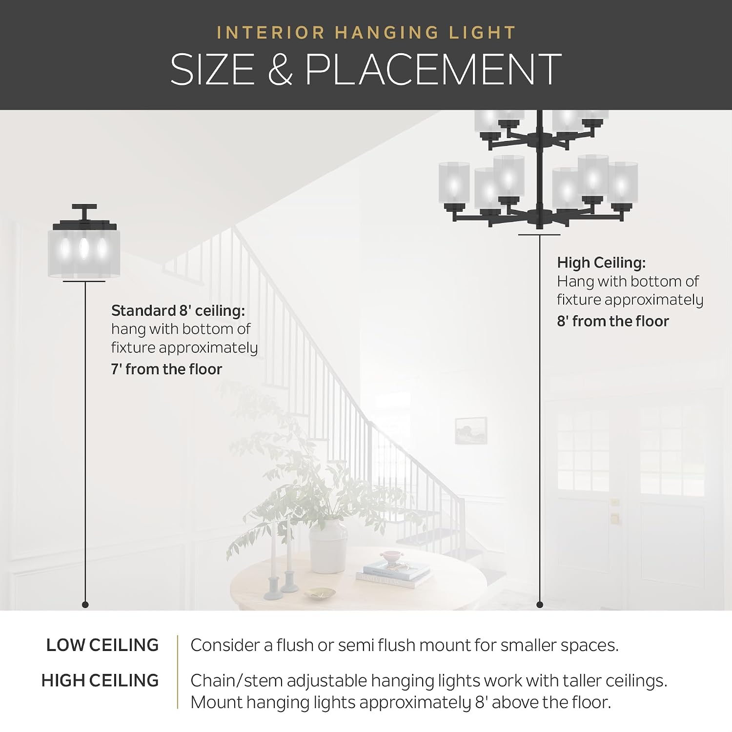 Kichler Tremillo 11.5' Outdoor Semi Flush Light in Black, 2-Light Exterior Ceiling Light with Satin Etched Cased Opal Glass, (11.5' W x 6.5' H), 49206BK